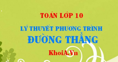 Phương trình đường thẳng lớp 10: Tóm tắt lý thuyết đầy đủ, chi tiết - Toán lớp 10